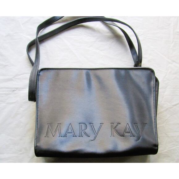 Mary Kay Women's Crossbody Purse Handbag Organizer Gray Sheen Adjustable Straps - Picture 1 of 6
